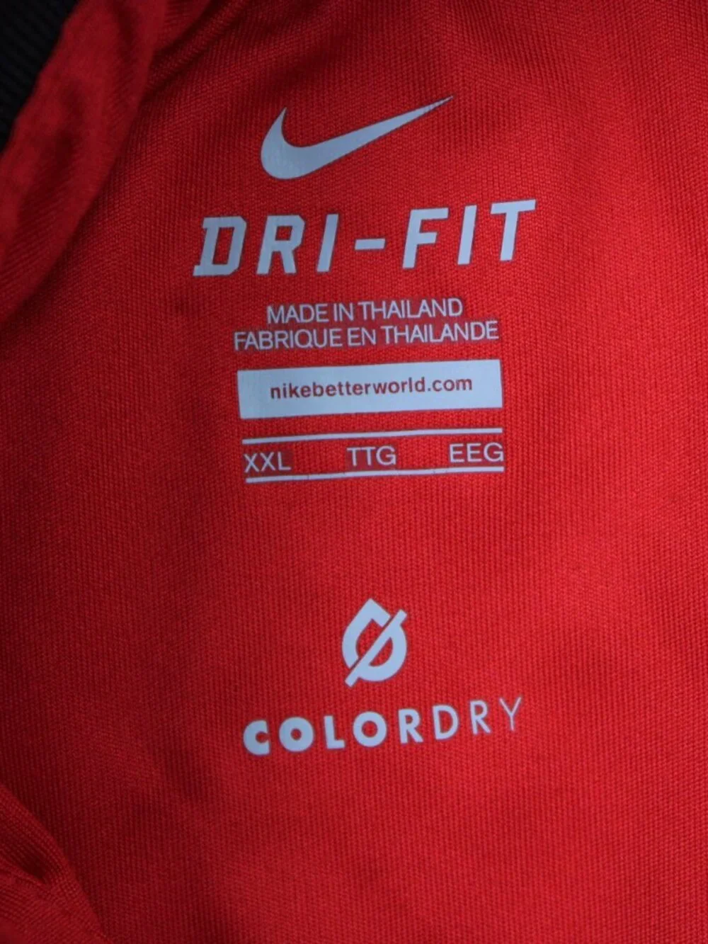 Nike Polo Shirt Mens 2XL XXL Red Advantage Solid Tennis Polo Blade Collar S/S